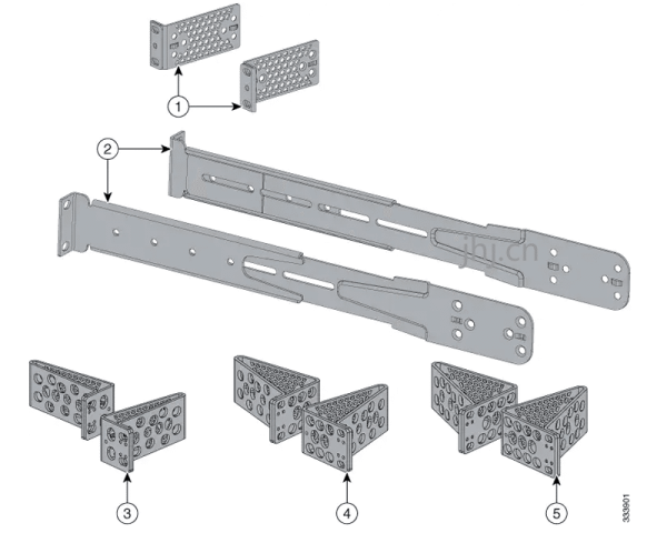 Cisco 4PT-KIT-T2=|4点位安装配件|4 Point rack mount kit New
