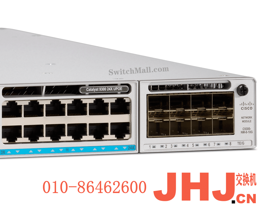 C9300-24UX-E  Catalyst 9300 24-port 10G/mGig with modular uplink, UPOE, Network Essentials