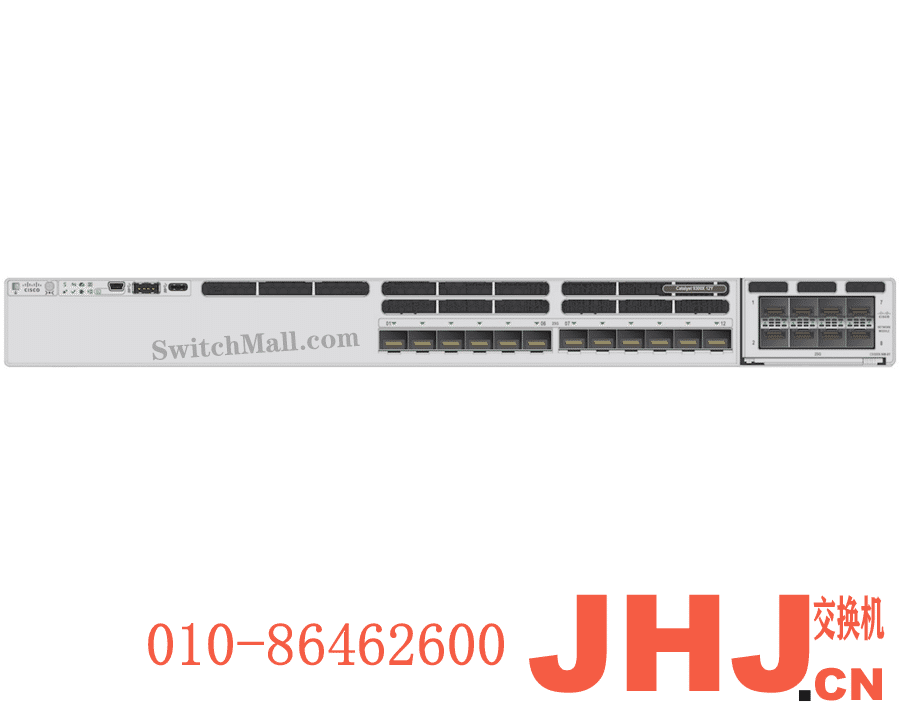 C9300X-12Y-E  Catalyst 9300 12-port 25G/10G/1G SFP28 with modular uplinks, Network Essentials