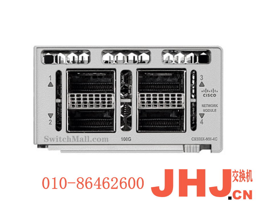 C9300X-NM-4C=   Catalyst 9300 4 x 100G/40G dual rate QSFP Network Module, spare