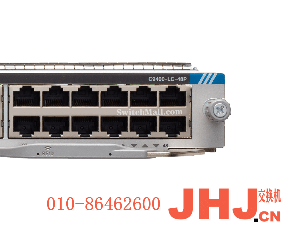 C9400-LC-48P (=)  Cisco Catalyst 9400 Series 48-Port POE+ 10/100/1000 (RJ-45)