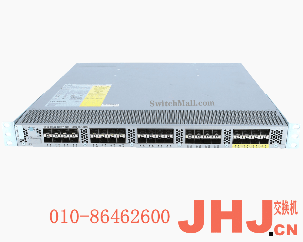 N2K-C2232PP  Cisco Nexus 2232PP Series 10GE Fabric Extender, 2PS, 1 Fan Module, 32×1/10GE (req SFP/SFP+) + 8x10GE (req SFP+), choice of airflow and power supply