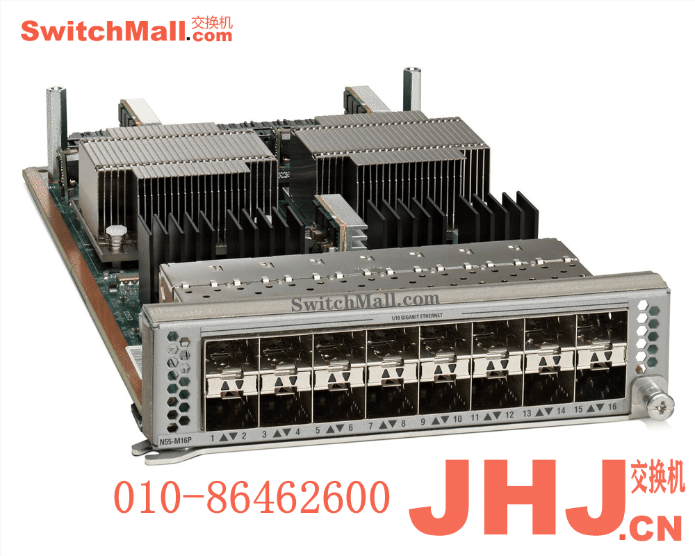 N55-M16P=  16-port 1/10GE Ethernet/FCoE module (Requires SFP+ for 8Gbps or SFP for 4Gbps operation)