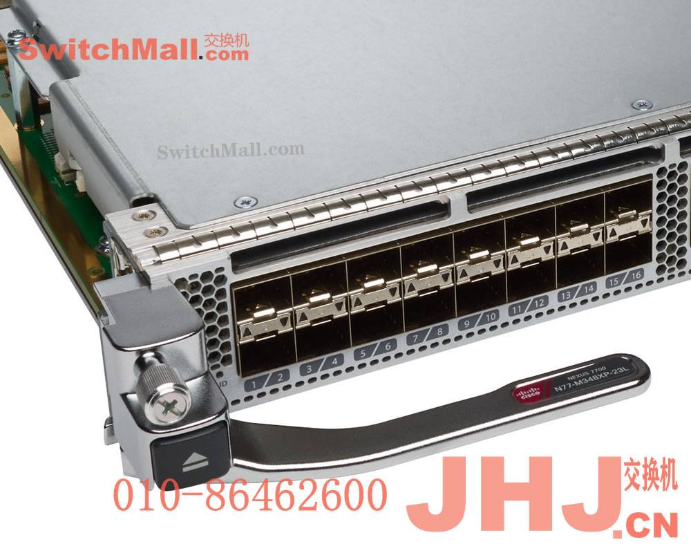 Cisco N77-M348XP-23L=|48个万兆SFP/SFP+端口以太网板卡模块| N77-M348XP-23L |思科数据中心交换机业务扩展模块板卡线卡|Cisco Nexus 7700 M3-Series 48-Port 1/10G Ethernet Module (req. SFP/SFP+ modules)