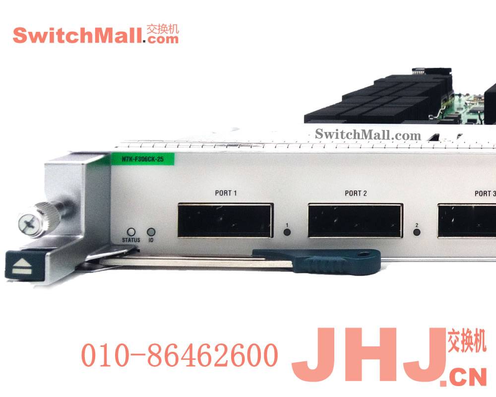 Cisco N7K-F306CK-25=  |思科6口100G以太网模块扩展卡| N7K-F306CK-25 |Cisco Nexus 7000 F3-Series 6-Port 100G Ethernet Module (req. CPAK modules)