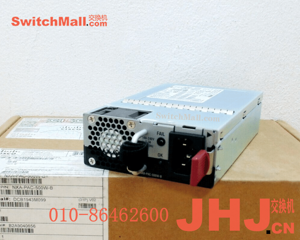 NXA-PAC-500W-B=  Nexus 3K 500W AC PSU, Reversed airflow (port side intake), Spare