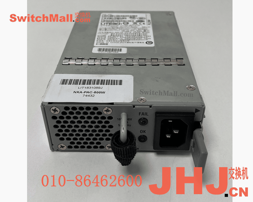 NXA-PAC-500W=  Nexus 3K 500W AC PSU, Forward airflow (port side exhaust), Spare