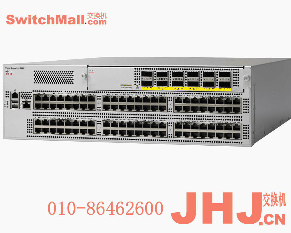 N9K-C93120TX | 思科数据中心Nexus 9300系列交换机 | Cisco N9K-C93120TX |96个万兆电口,6个40G QSFP端口|Nexus 9300 with 96p 100M/1/10G-T and 6p 40G QSFP