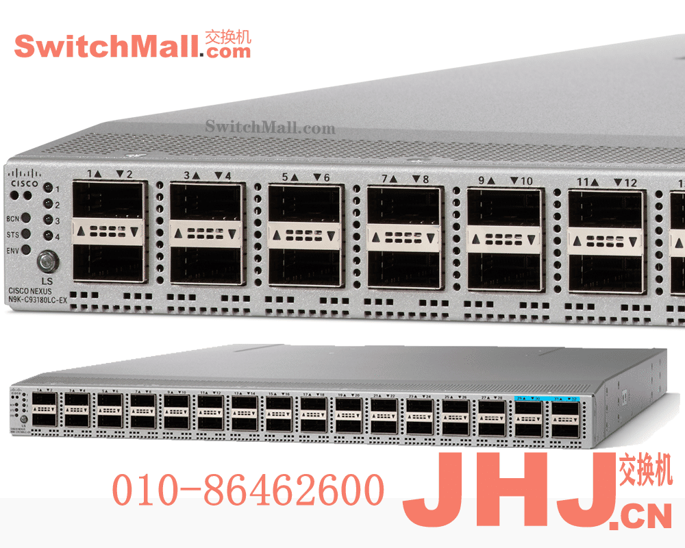 N9K-C93180LC-EX | 思科Nexus 9300系列32个40/50G QSFP 或者高达18个100G QSFP28端口 | Cisco N9K-C93180LC-EX | 思科数据中心交换机-低时延 |Nexus 9K Fixed with up to 32p 40/50G QSFP+ or up to 18p 100G QSFP28