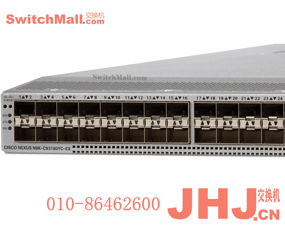 N9K-C93180YC-EX-24 | 思科Nexus 24个1/10G/25G SFP 光口,6个40G/100G QSFP28端口  | Cisco N9K-C93180YC-EX-24 |思科 Nexus 9300系列数据中心-低时延交换机|Cisco Nexus 9000 fixed with 24p 1/10G/25G SFP and 6p 40G/100G QSFP28