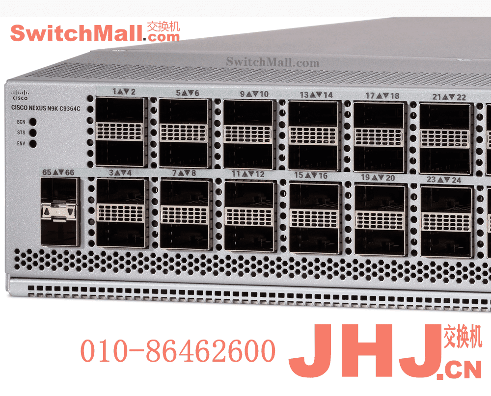 N9K-C9364C |思科Nexus 9300系列脊交换机 64个 40/100G QSFP28端口,2个 1/10G SFP光口  | Cisco N9K-C9364C | Cisco Nexus 9364C ACI Spine Switch with 64p 40/100G QSFP28, 2p 1/10G SFP