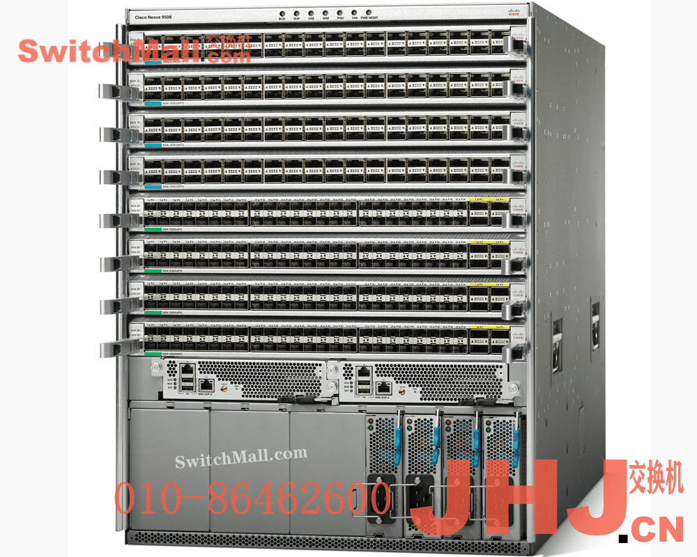 N9K-C9508= |思科Nexus 9508系列机箱 8槽位机箱 | Cisco N9K-C9508 |Cisco Nexus 9508 Chassis with 8 line card slots Cisco Nexus 9500 Series Switches