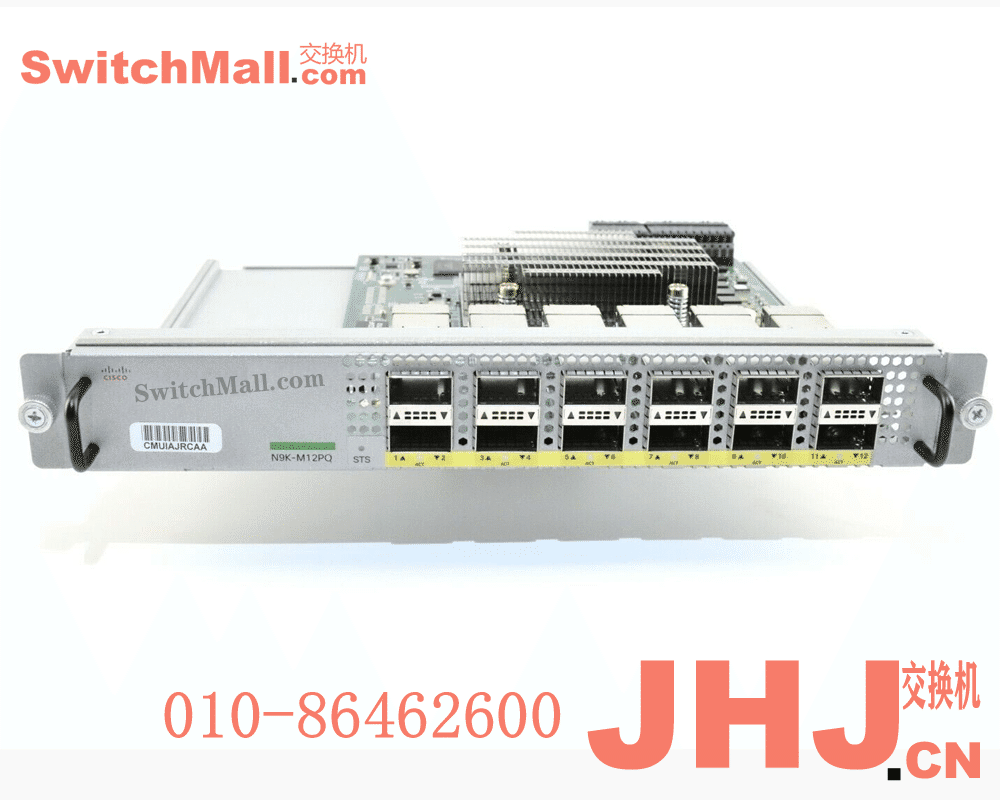 N9K-M12PQ |思科数据中心交换机Nexus 9300 上行模块卡 |Cisco N9K-M12PQ |12个40G QSFP端口|Uplink Module for Nexus 9300, 12p 40G QSFP