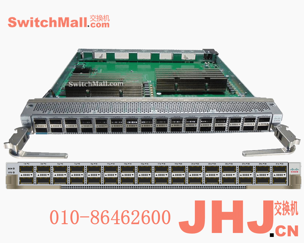 N9K-X9432C-S= |思科Nexus 9500系列 32个100G QSFP28端口 | Cisco N9K-X9432C-S |数据中心交换机线卡业务板卡|Cisco Nexus 9500 32p 100G QSFP28 line card (Spare)