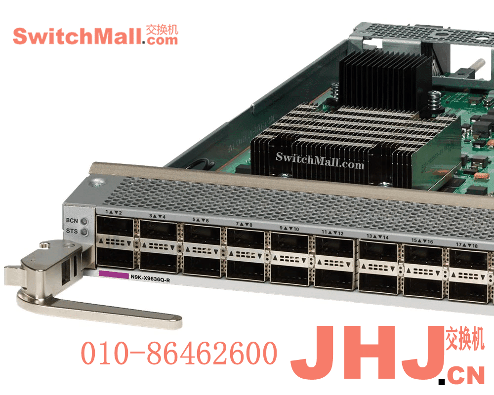 N9K-X9636C-R= |思科Nexus 9500 R系列线卡业务板卡|36个40G QSFP端口| Cisco N9K-X9636C-R |思科数据中心交换机业务板卡|36-port 100 Gigabit Ethernet QSFP28 line card (Spare)