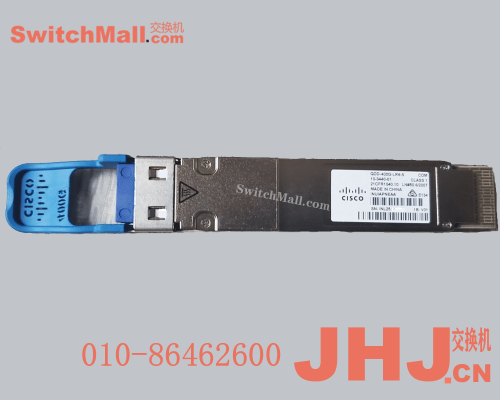 QDD-400G-LR4-S= | 思科400G光模块 |单模10公里| Cisco  QDD-400G-LR4-S | Cisco 400G QSFP-DD Cable and Transceiver Modules | 400G QSFP-DD Transceiver, 400G-LR4, Duplex LC, 10km Duplex SMF
