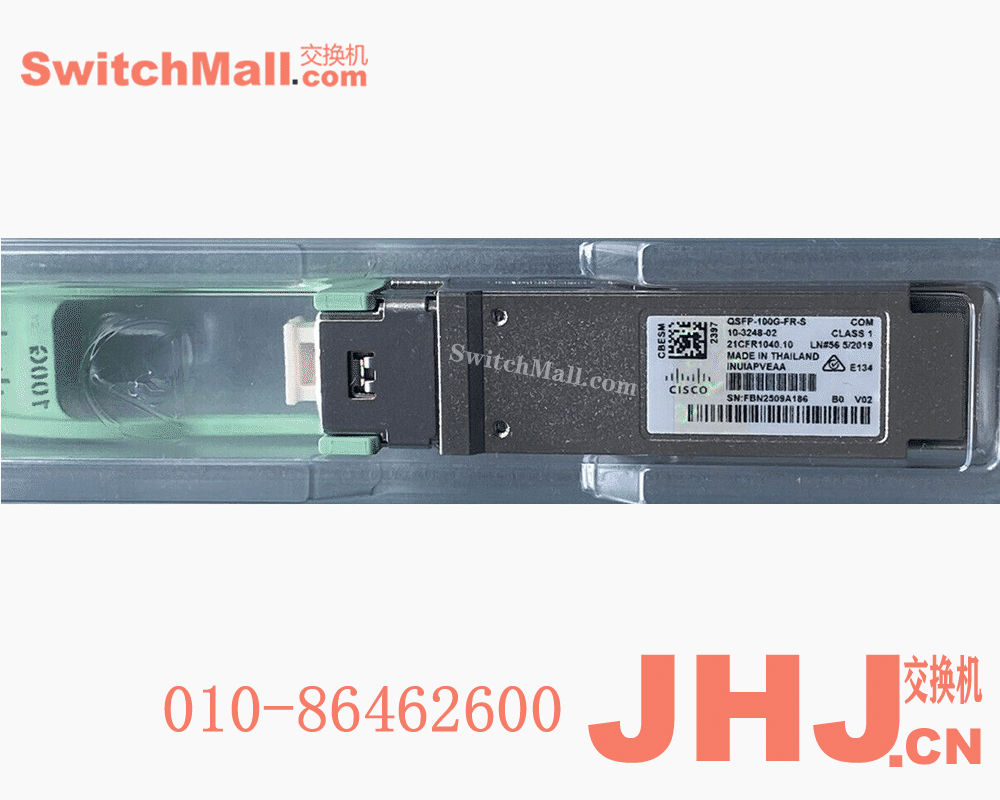 QSFP-100G-FR-S=  |  思科100G单模光模块 2公里  | Cisco QSFP-100G-FR-S |  Cisco 100GBASE-FR QSFP Transceiver, 2km over SMF