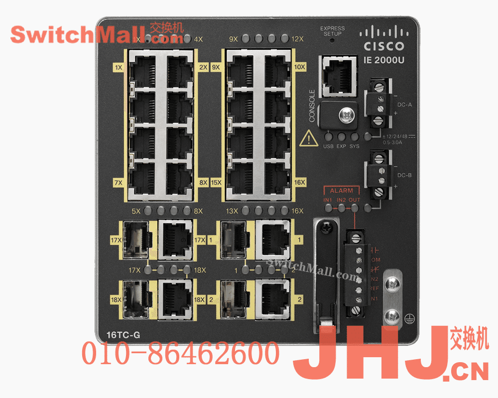 IE-2000U-16TC-G-X=  | 思科16个百兆FE电口,2个千兆口,2个百兆复用口工业交换机|  Cisco IE-2000U-16TC-G-X  | IE2000U with 16FE Copper, 2GE + 2FE Combo (Lan Base) – CC