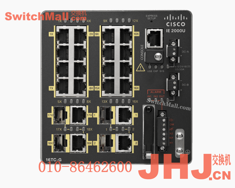 IE-2000U-16TC-G=  | 思科16个百兆FE电口,2个千兆,2个百兆复用口工业交换机|  Cisco IE-2000U-16TC-G |  IE2000U with 16FE Copper ports, 2GE + 2FE Combo (Lan Base)