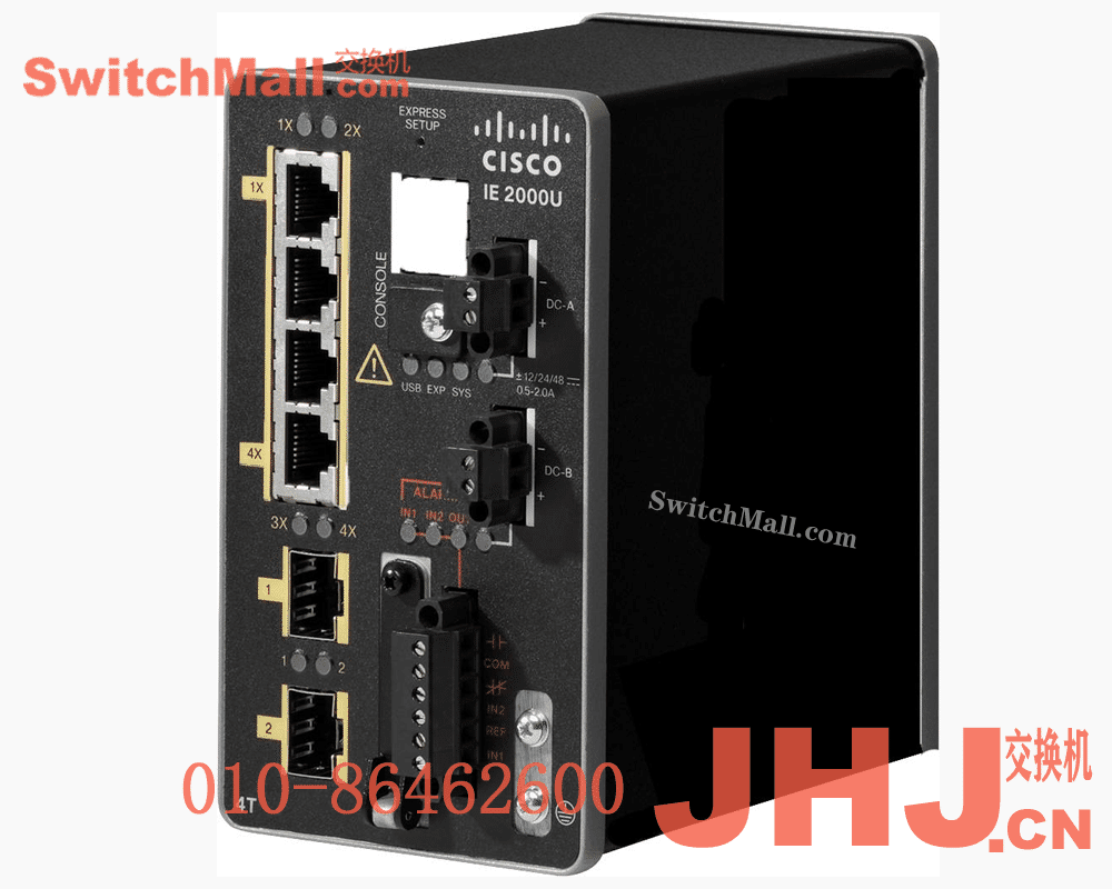 IE-2000U-4TS-G=  | 思科4个百兆FE电口,2个千兆光口工业交换机|  Cisco IE-2000U-4TS-G  | IE2000U with 4FE Copper ports and 2GE SFP ports (Lan Base)