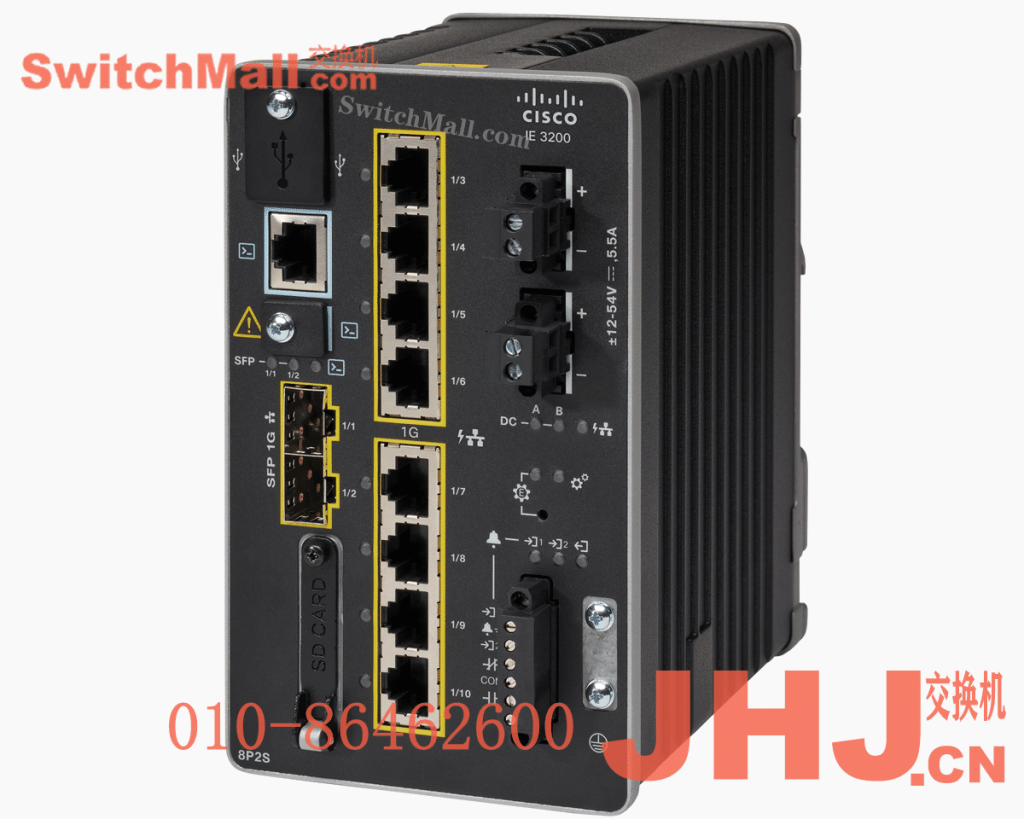 IE-3200-8P2S-E= | 思科工业交换机IE3200系列8个GE POE/POE+端口,2个千兆 SFP光口 | Cisco IE-3200-8P2S-E  | Catalyst IE3200 w/ 8 GE PoE/PoE+ and 2 GE SFP, Fixed System, Network Essentials