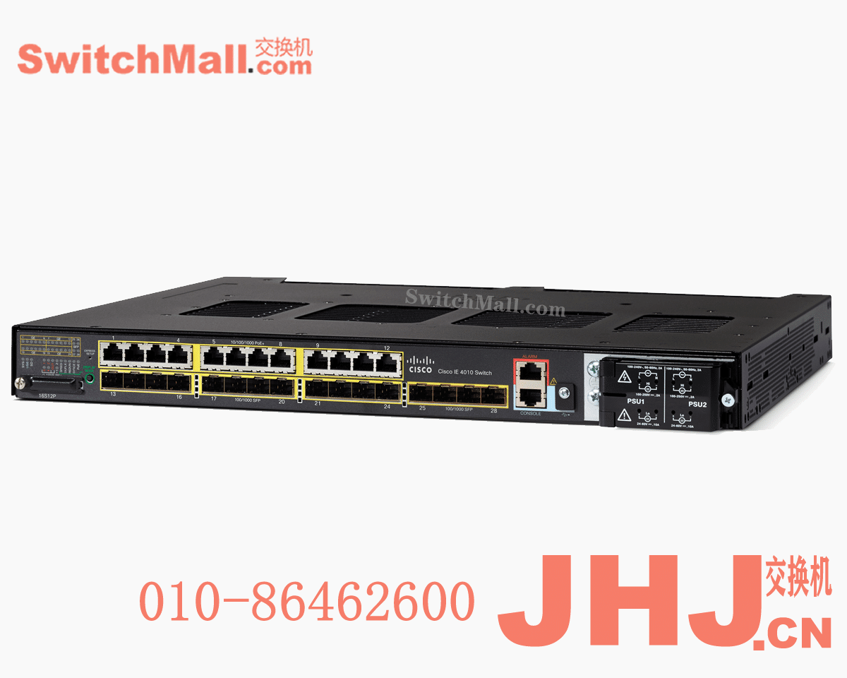 IE-4010-16S12P= | 思科工业交换机IE4010系列 | Cisco IE-4010-16S12P  | 12个千兆电口POE+,12个GE SFP光口 |  IE4010 with 12GE SFP, 12GE Copper PoE+ and 4GE SFP uplink ports