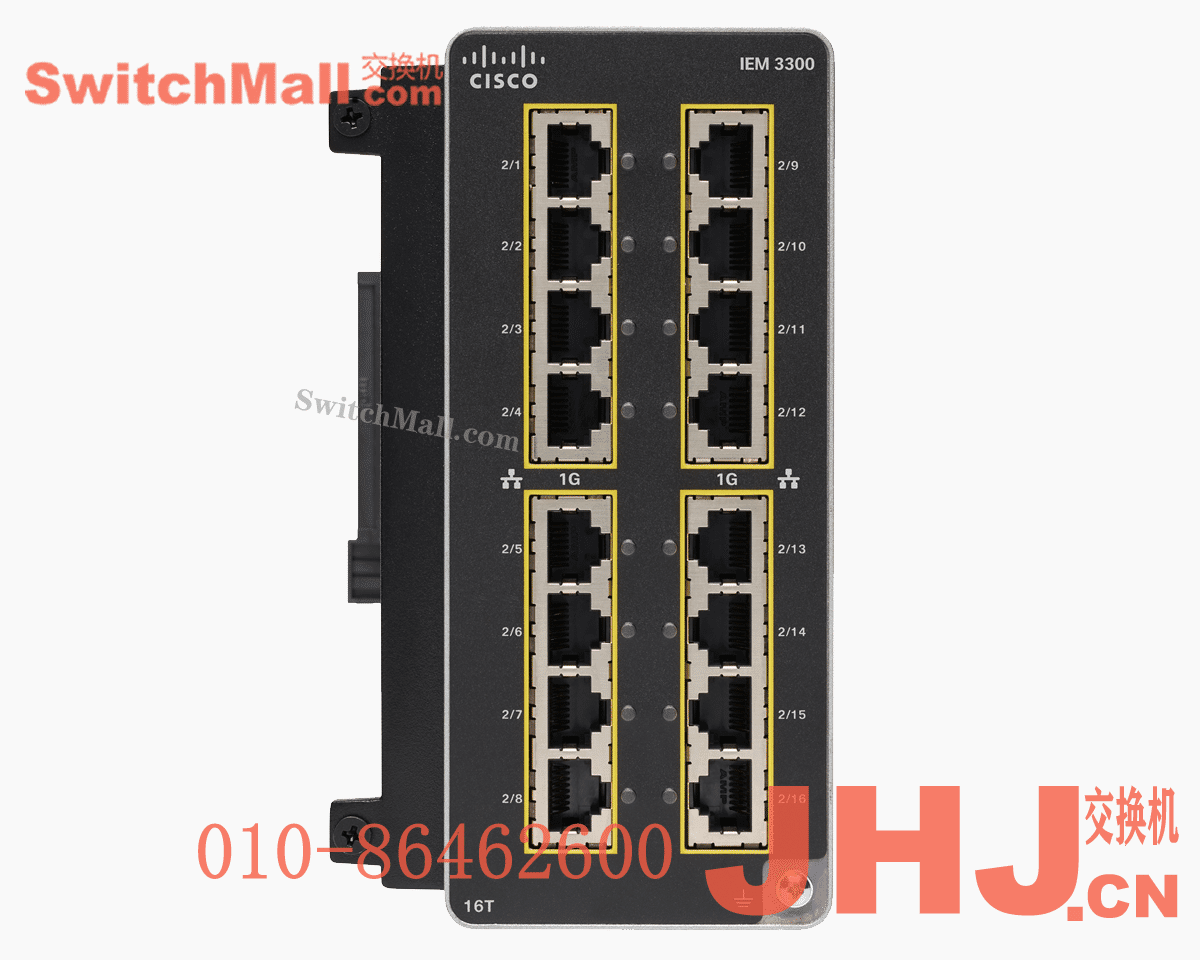 IEM-3300-16T= | 思科工业交换机IE3300系列16个千兆Ge电口扩展模块| Cisco  IEM-3300-16T  |  Catalyst IE3300 with 16 GE Copper ports, Expansion Module