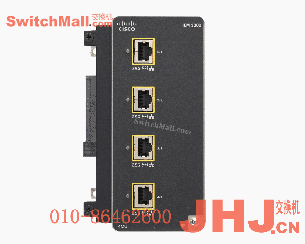 IEM-3300-4MU= | 思科工业交换机IE3300系列4个2.5G端口扩展模块| Cisco IEM-3300-4MU | Catalyst IE3300 with 4 2.5G Copper (4PPoE), Expansion Module