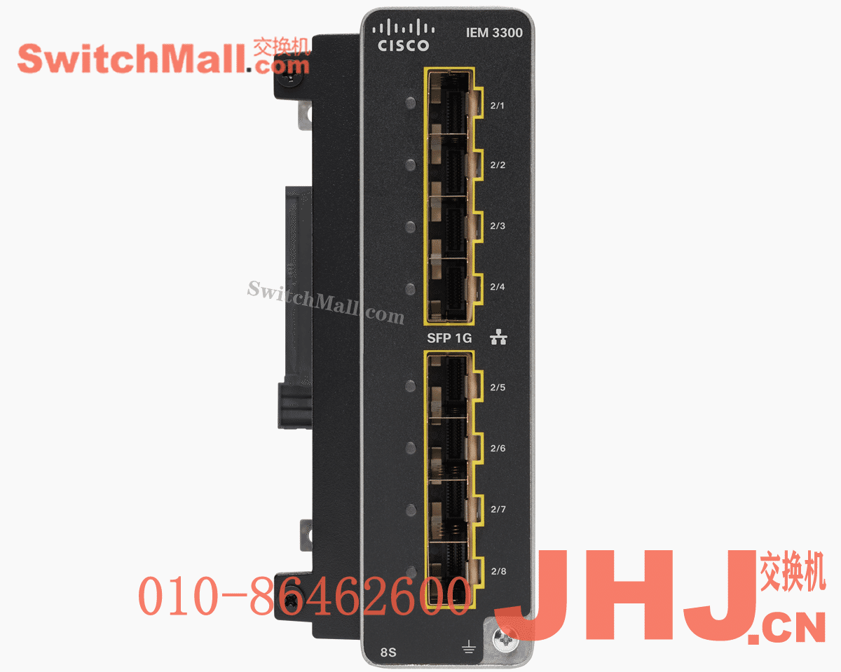 IEM-3300-8S= | 思科工业交换机IE3300系列8个千兆Ge SFP光口扩展模块| Cisco  IEM-3300-8S  |  Catalyst IE3300 with 8 GE SFP Fiber ports, Expansion Module