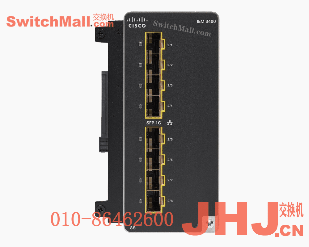 IEM-3400-8S= | 思科工业交换机IE3400系列8个千兆SFP光口扩展模块| Cisco IEM-3400-8S |  Catalyst IE3400 with 8 GE SFP ports, Expansion Module