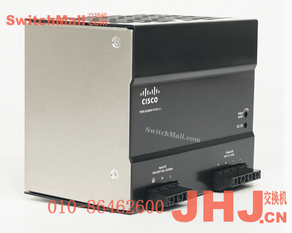 PWR-IE480W-PCAC-L=  |思科IE 1000系列工业交换机 导轨电源|  Cisco PWR-IE480W-PCAC-L |  480W AC to DC power supply