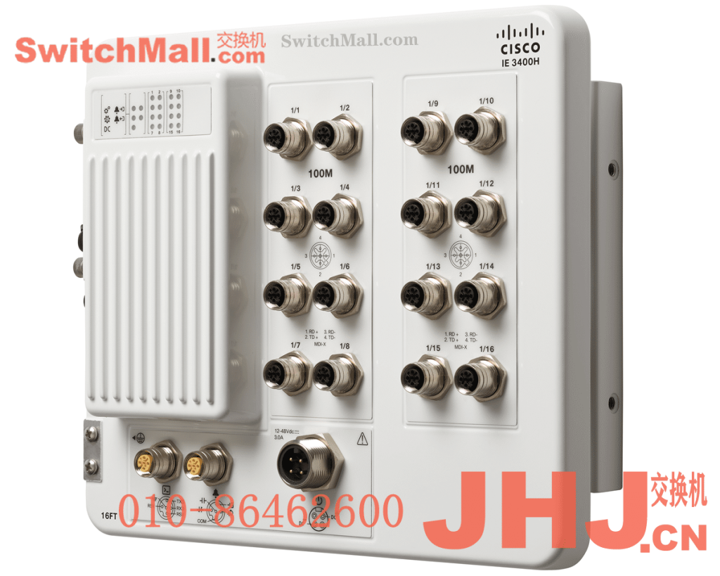 IE-3400H-16FT-E= | 思科IE3400H系列IP63-rated防护等级工业交换机 | Cisco IE-3400H-16FT-E  | Catalyst IE3400 Heavy Duty 带 16 个 GE M12 接口 | Catalyst IE3400 Heavy Duty w/ 16 FE M12 interfaces, IP67, Network Essentials