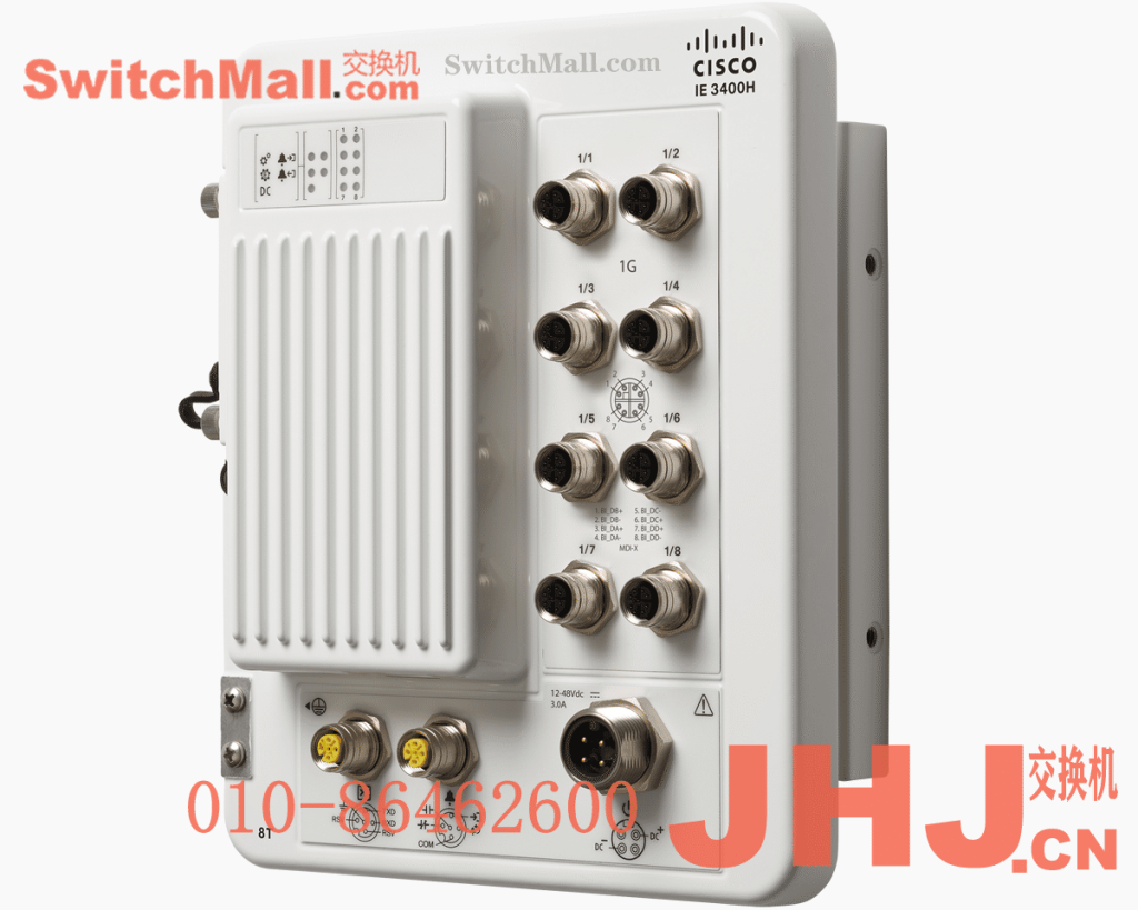 IE-3400H-8T-A= | 思科IE3400H系列IP63-rated防护等级工业交换机 | Cisco IE-3400H-8T-A  | Catalyst IE3400 Heavy Duty 带 8 个 GE M12 接口 |  Catalyst IE3400 Heavy Duty w/ 8 GE M12 interfaces, IP67, Network Advantage