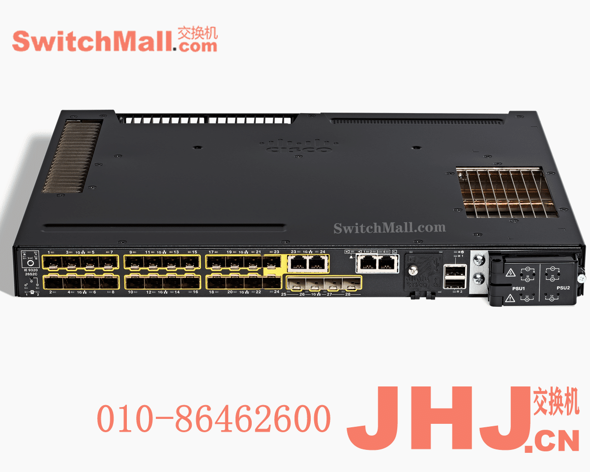 IE-9320-26S2C-E= | 思科IE9300系列工业交换机 | Cisco IE-9320-26S2C-E | 24个千兆SFP光口,4个千兆SFP光口上行可堆叠工业交换机 |  Catalyst IE9300 w/ 24 Ports GE SFP Downlinks & 4 Ports GE SFP uplinks, Stackable, NE