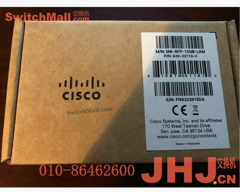 MA-SFP-10GB-ZR= | 思科Meraki MS系列云管理交换机 |  Cisco MA-SFP-10GB-ZR | Meraki 万兆 单模 80km公里光模块 |  10 GbE SFP+ ZR fiber transceiver
