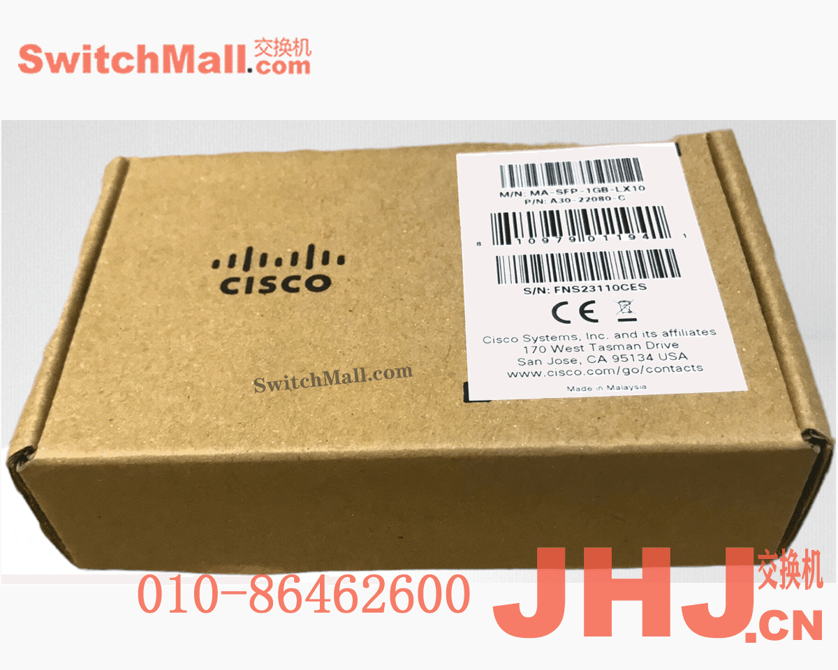 MA-SFP-1GB-LX10= | 思科Meraki MS系列云管理交换机 |  Cisco MA-SFP-1GB-LX10 | Meraki 千兆单模光模块10km公里 | 1 GbE SFP LX fiber transceiver